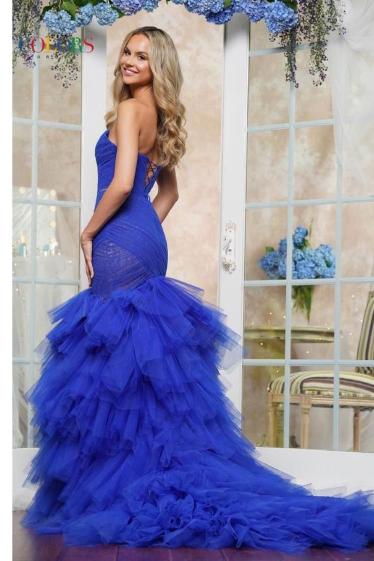 Colors Dress -3631 Strapless Ruched Mermaid Dress