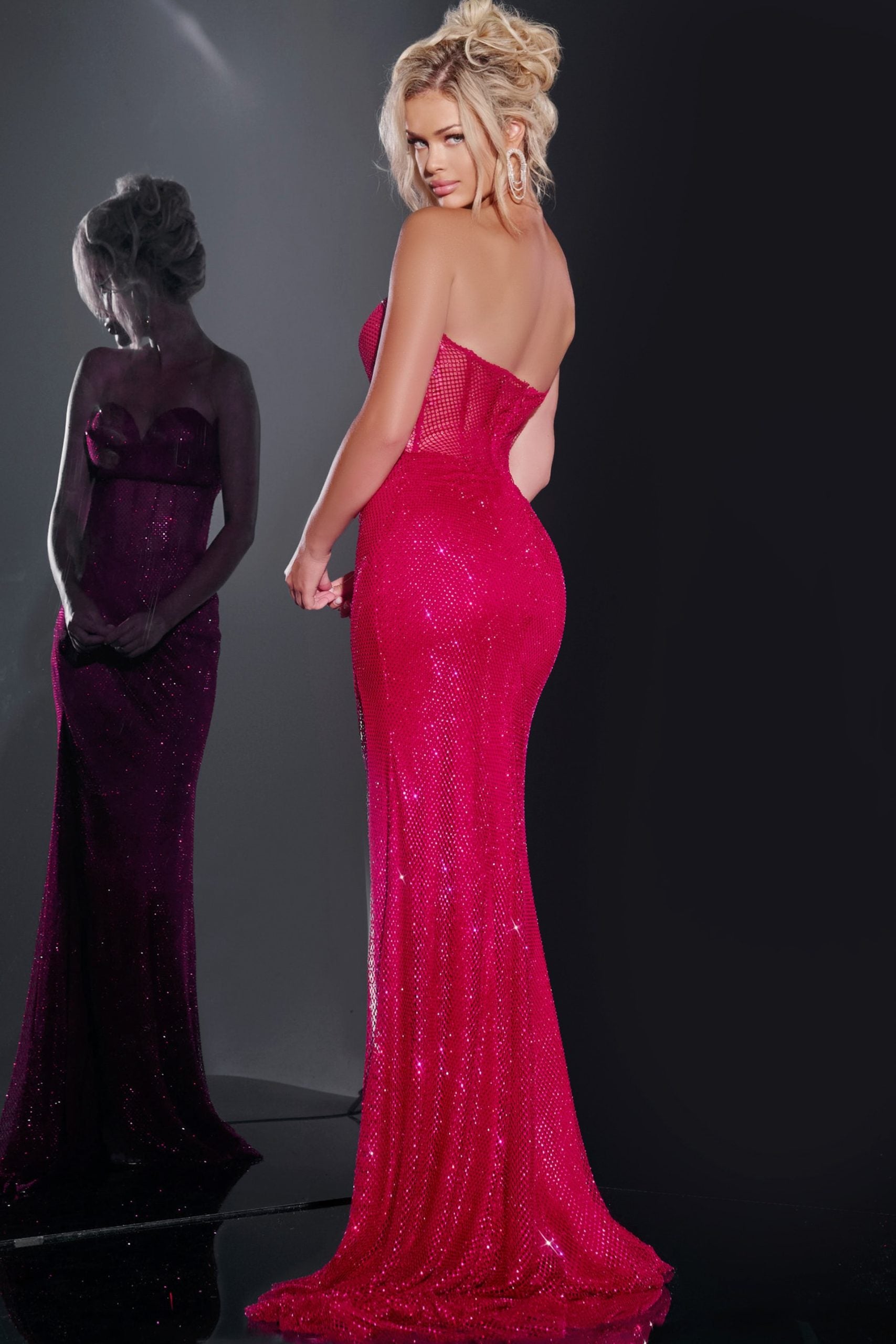 Jovani -36684 Strapless Fitted Sheath Dress