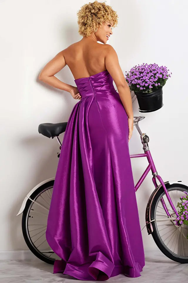 Jovani -36854 Pleat Bodice Straight-Across Prom Dress