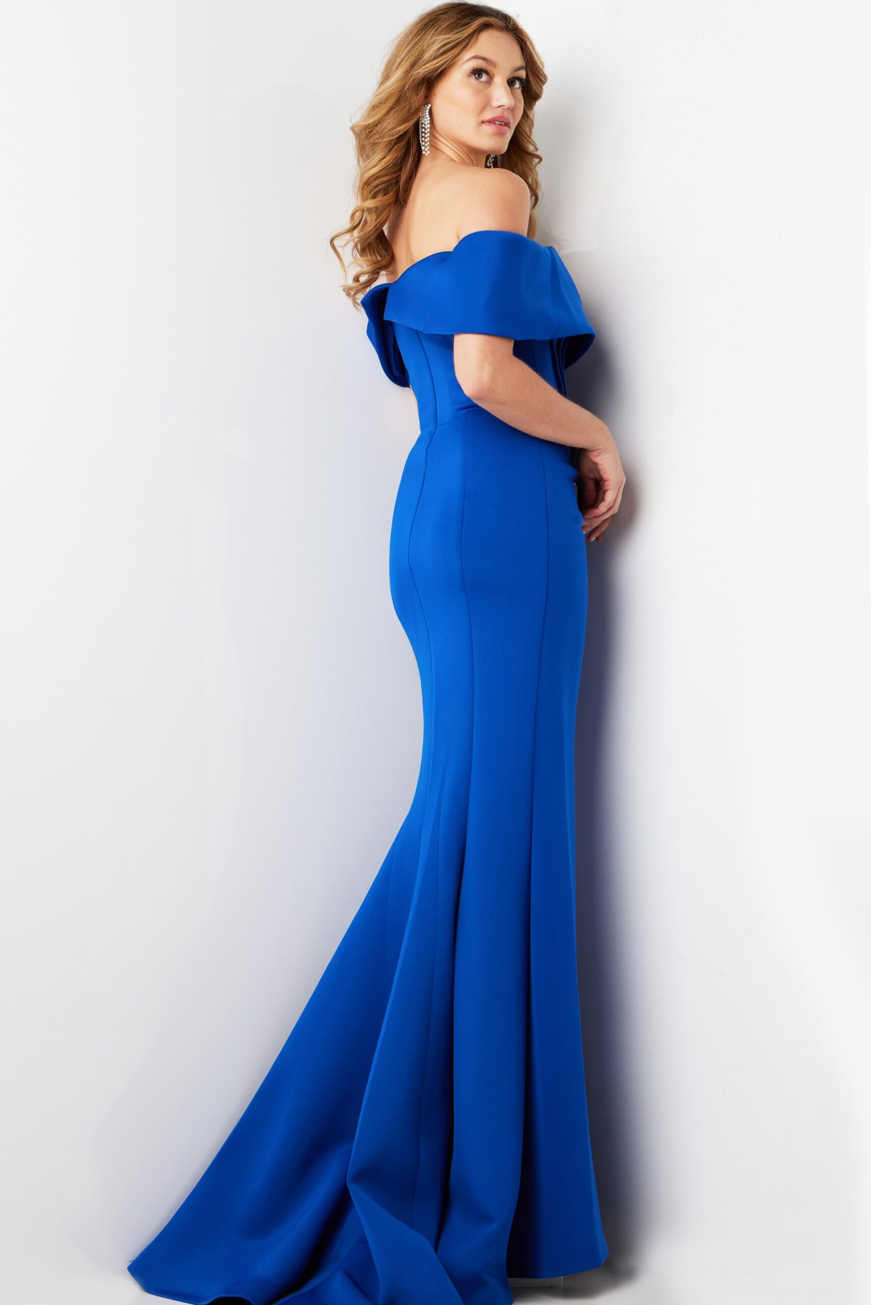 Jovani -37148 Off Shoulder Fitted Sheath Dress