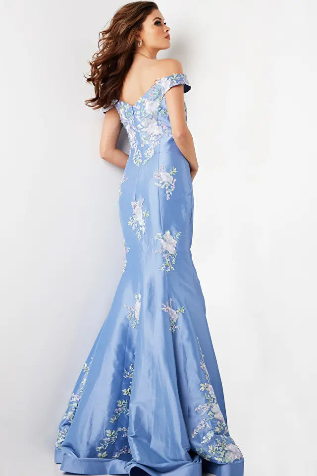 Jovani -37257 Off Shoulder Mermaid Prom Dress