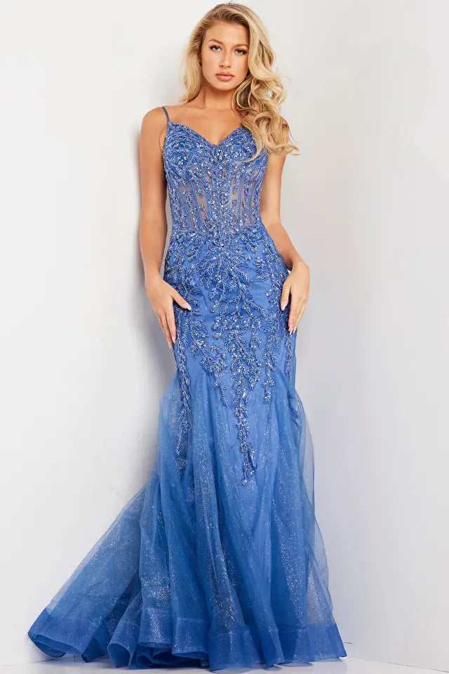 Jovani -37416 Mermaid Embellished Prom Dress