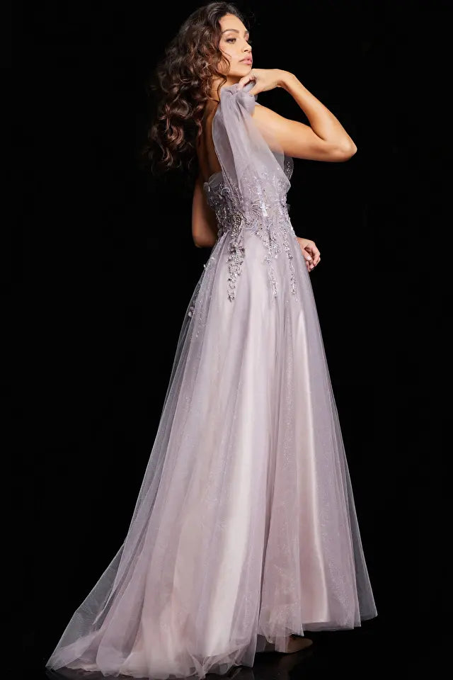 Jovani -37467 Corset Bodice A-Line Prom Dress