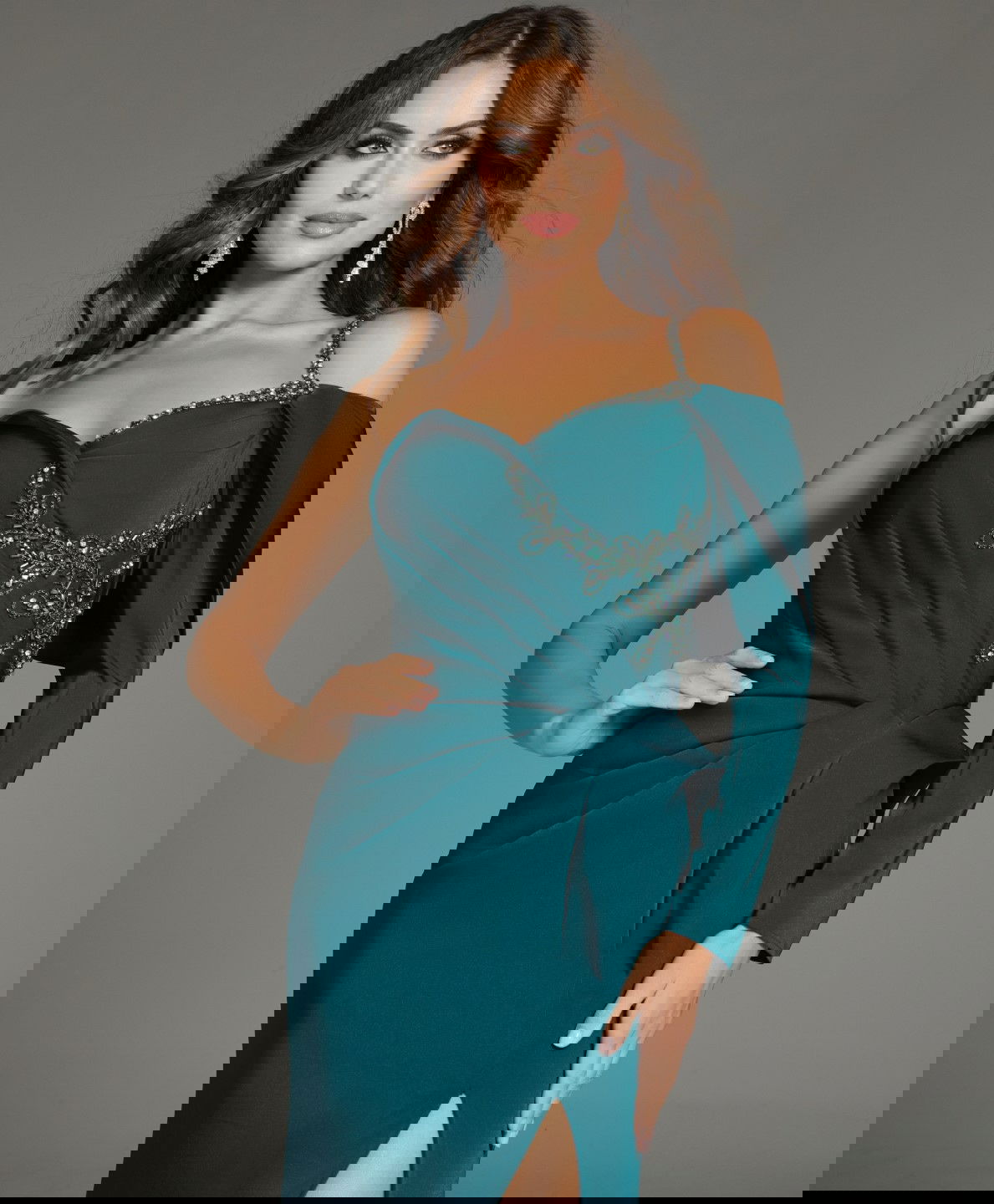 Jovani -37566 Sweetheart One-Shoulder Prom Gown