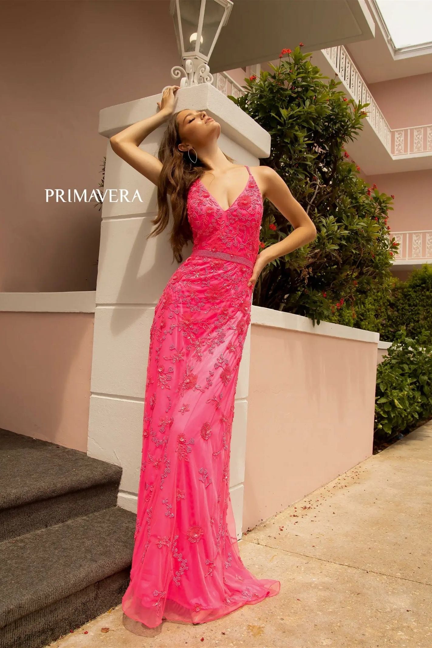 Spaghetti Strap Long Dress By Primavera Couture -3772