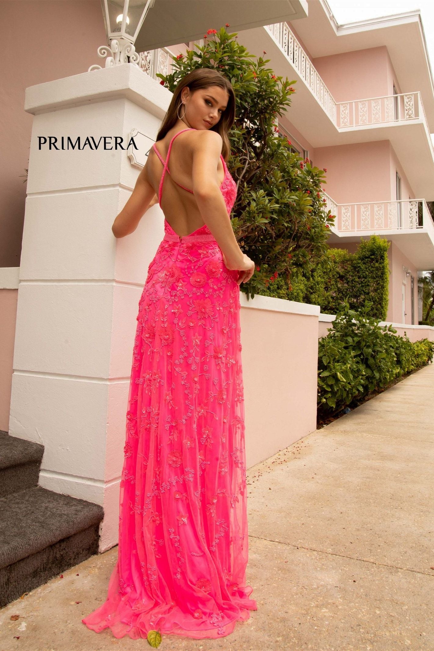 Spaghetti Strap Long Dress By Primavera Couture -3772