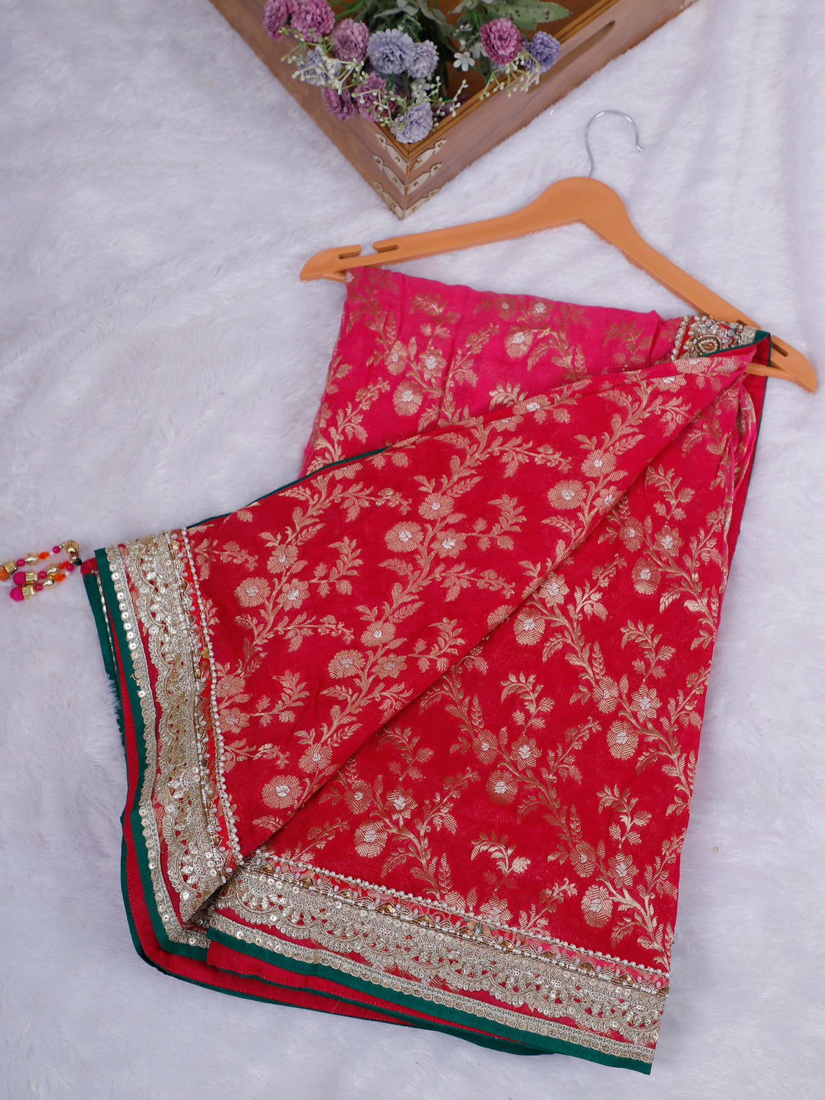 MyFashion KLS-2650 Rani Noor-e-Zareen Pashmina Saree