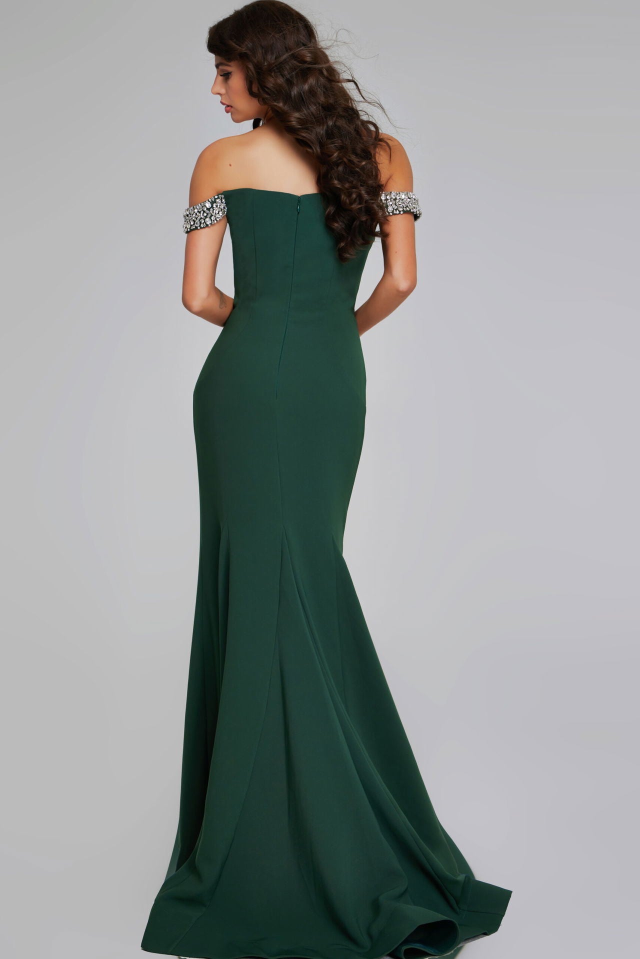 Jovani -42394 Elegant Off-Shoulder Mermaid Gown