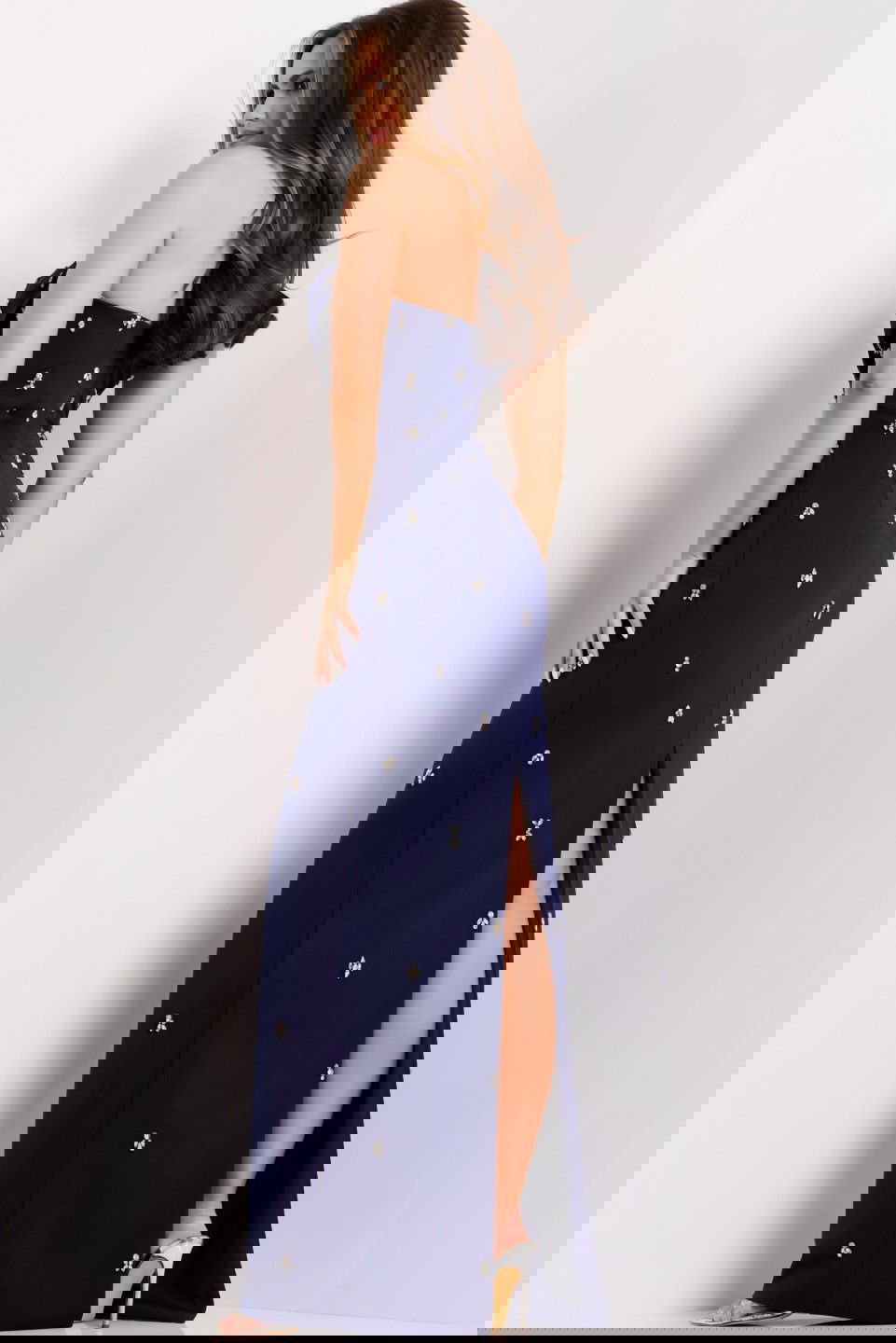 Jovani -43824 Strapless V-Neck Sheath Evening Gown