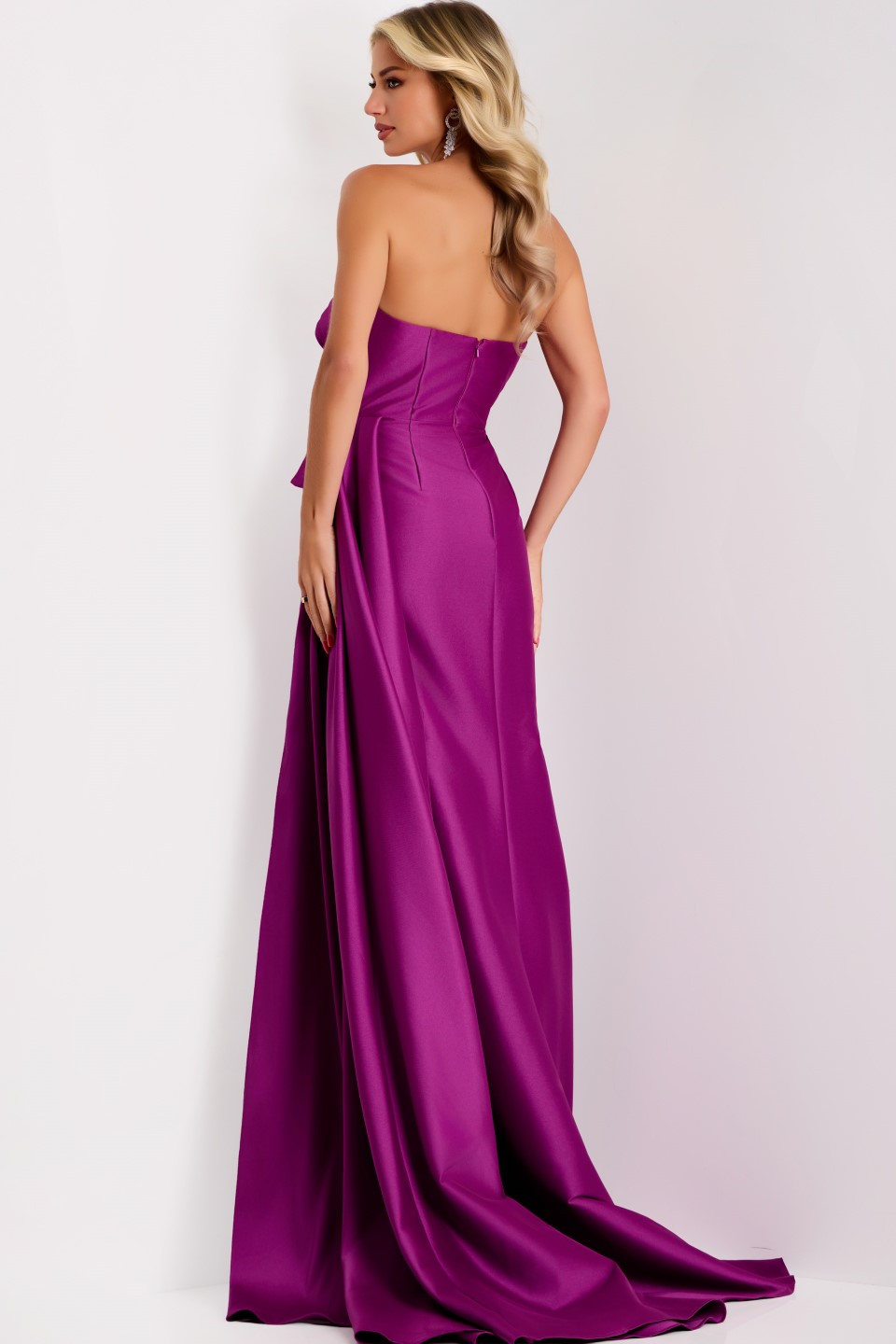 Jovani -44526 Strapless Ruffled Long Gown