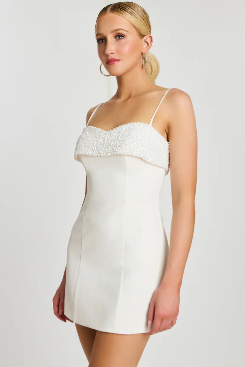 Jovani -46840 Satin Sweetheart Short Sheath Dress