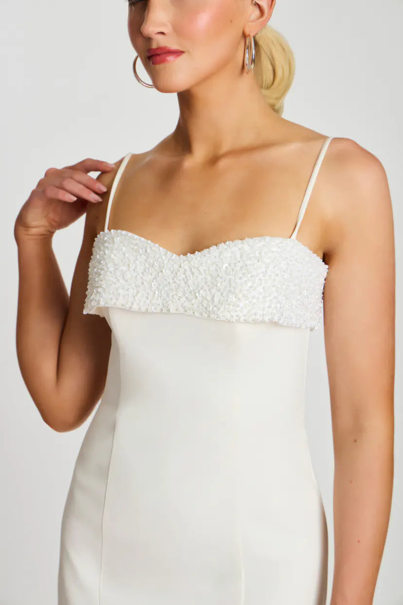 Jovani -46840 Satin Sweetheart Short Sheath Dress