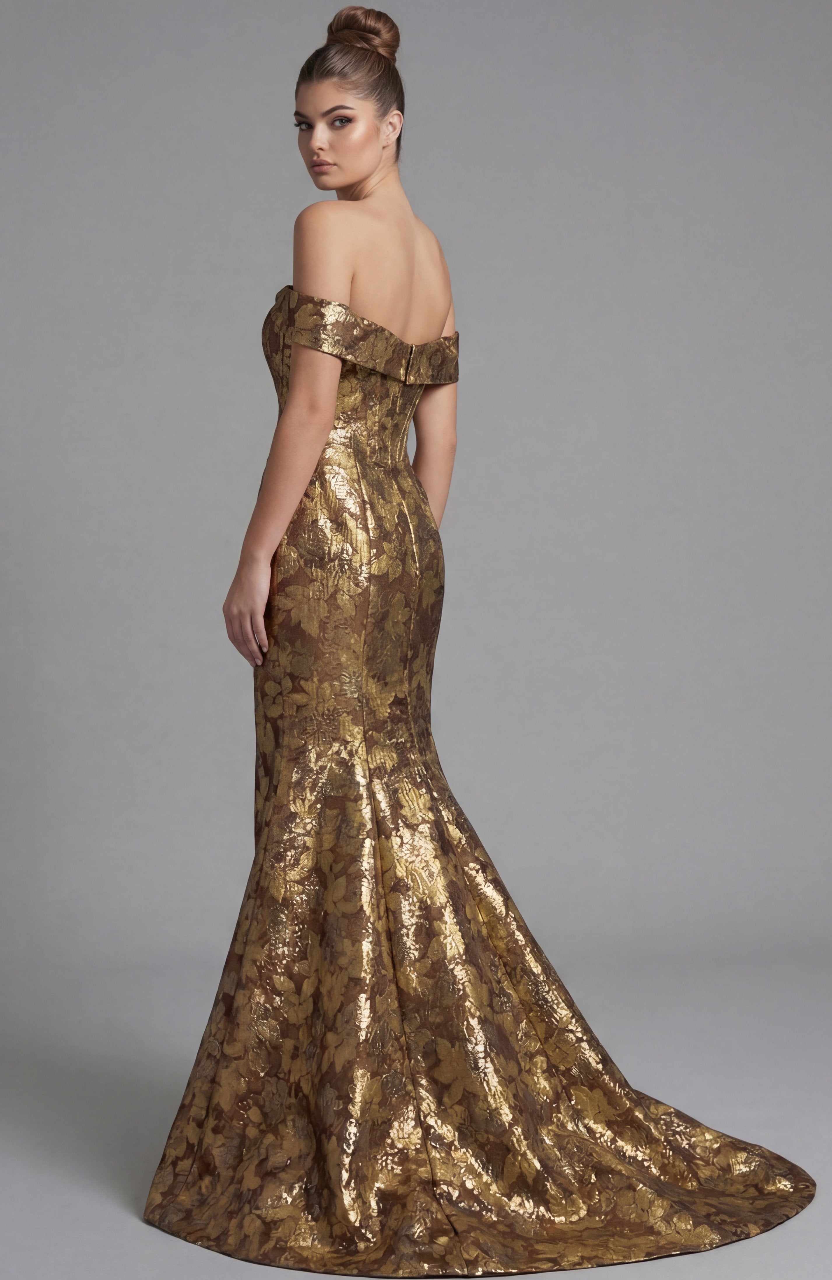 Jovani -47052 Off Shoulder Sweetheart Trumpet Gown