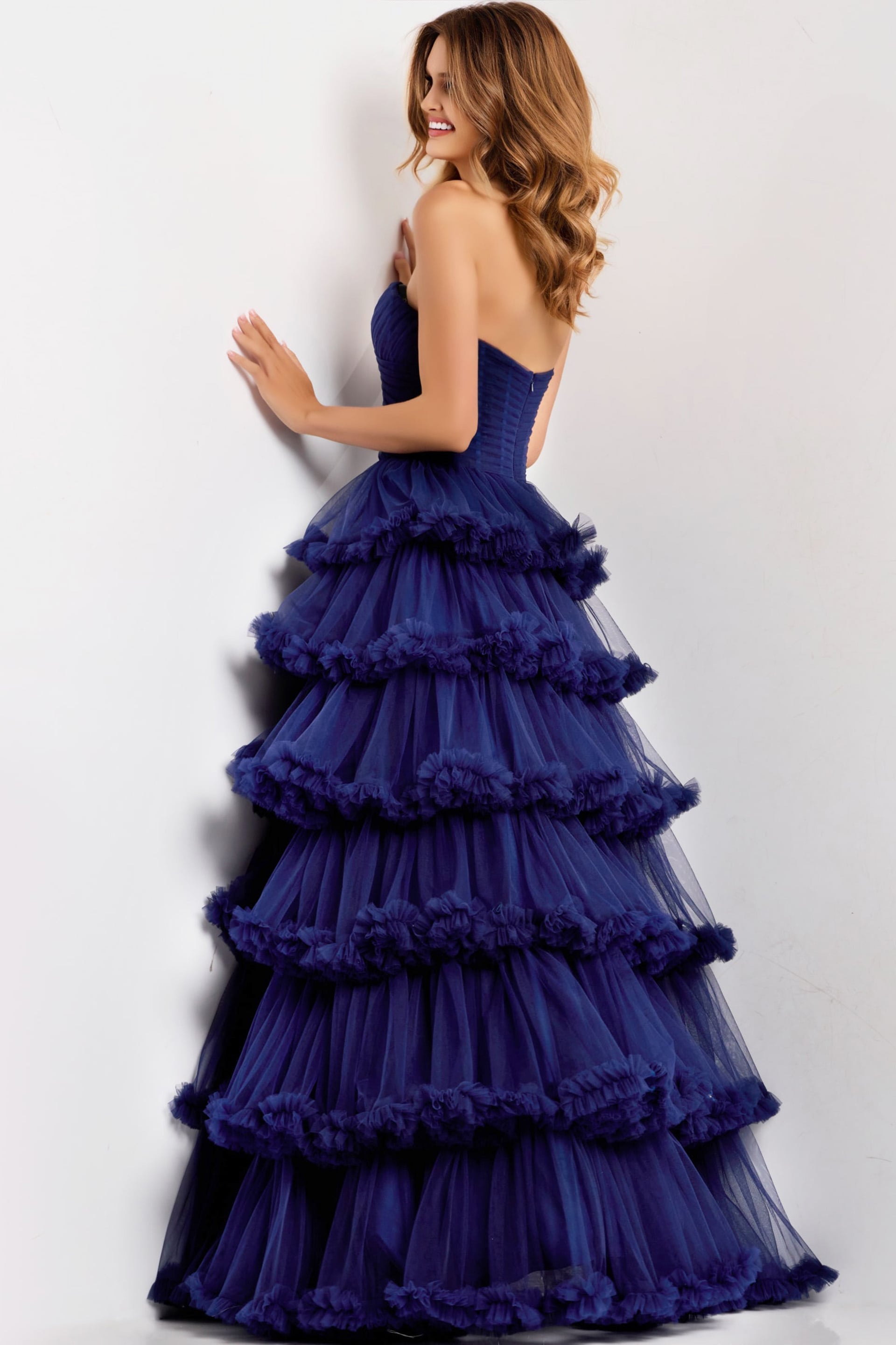 Jovani -47139 Strapless Sweetheart A-Line Evening Gown