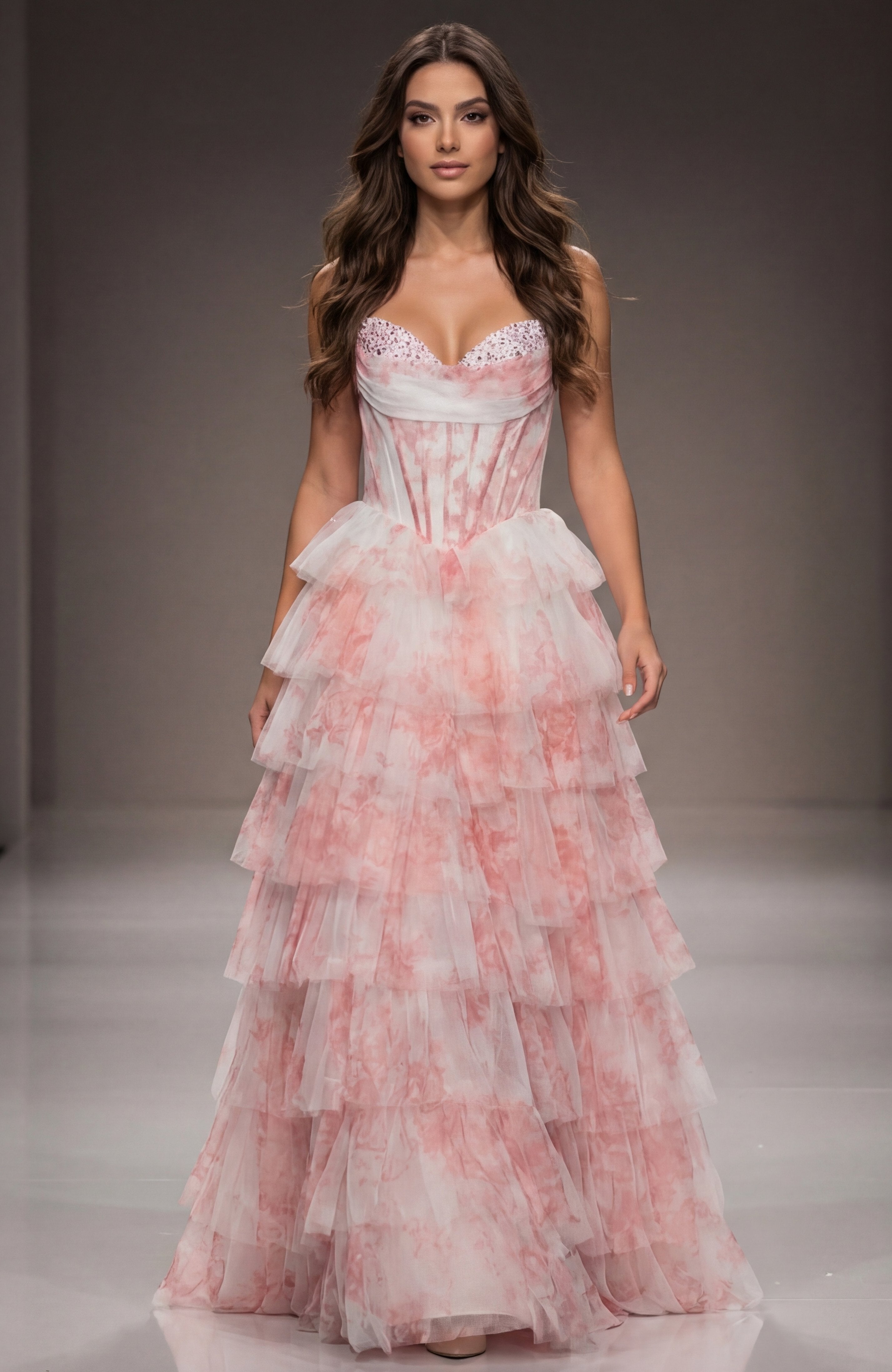 Jovani -47440 Beaded Sweetheart Tulle Ballgown