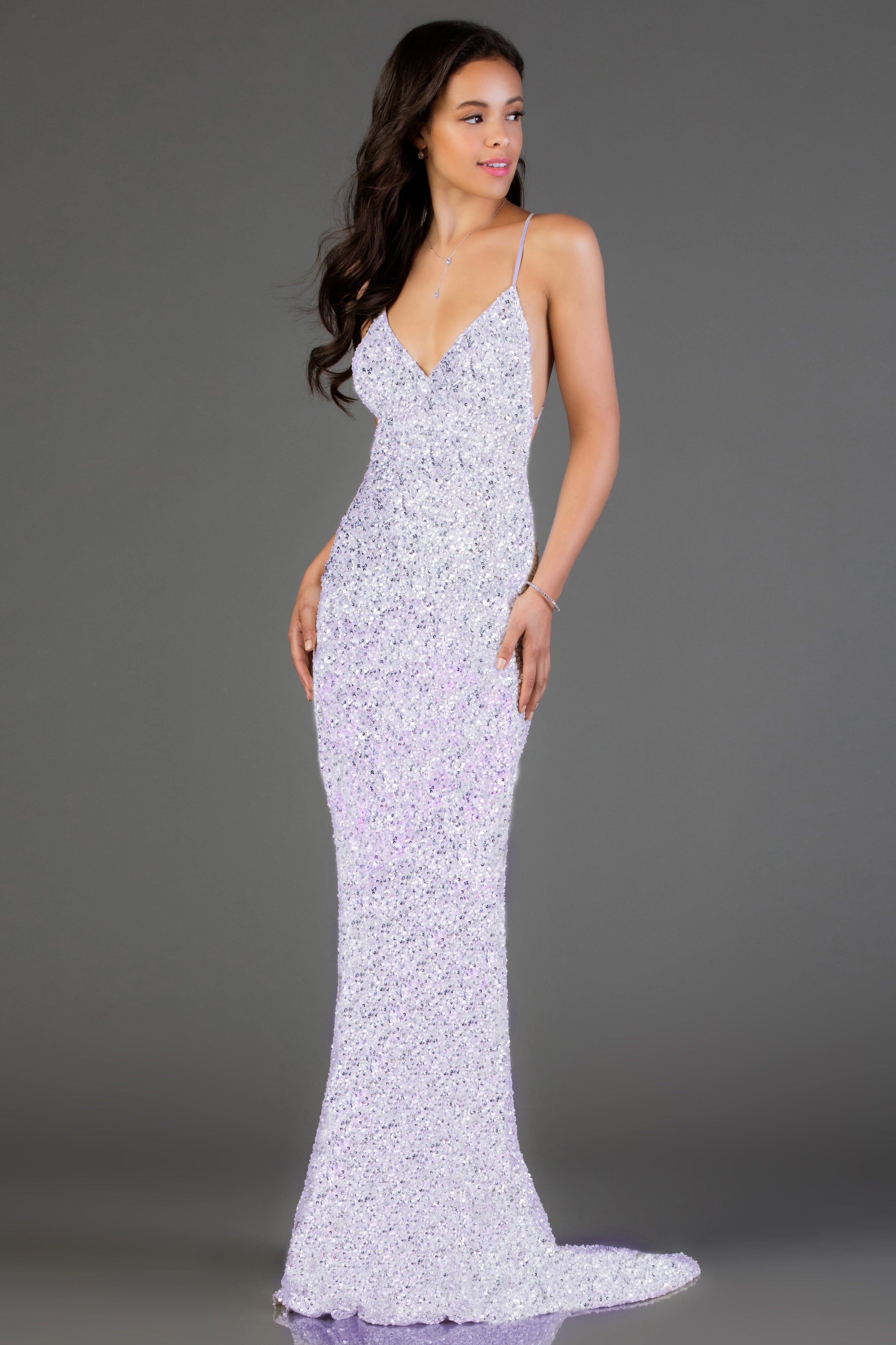 Fitted Sequins Sheath Dress By SCALA -47551