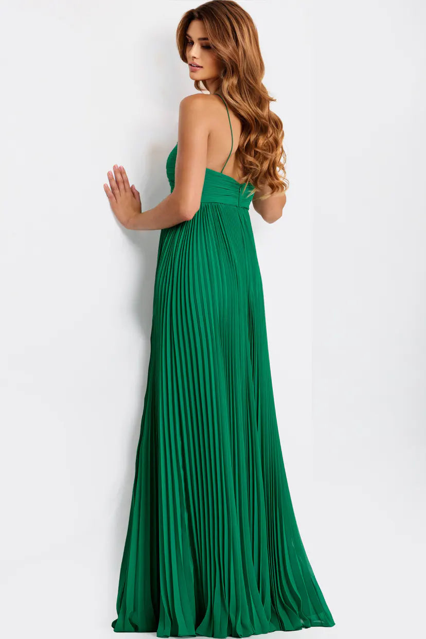 Jovani -47820 Pleated Chiffon Sweetheart A-line Gown