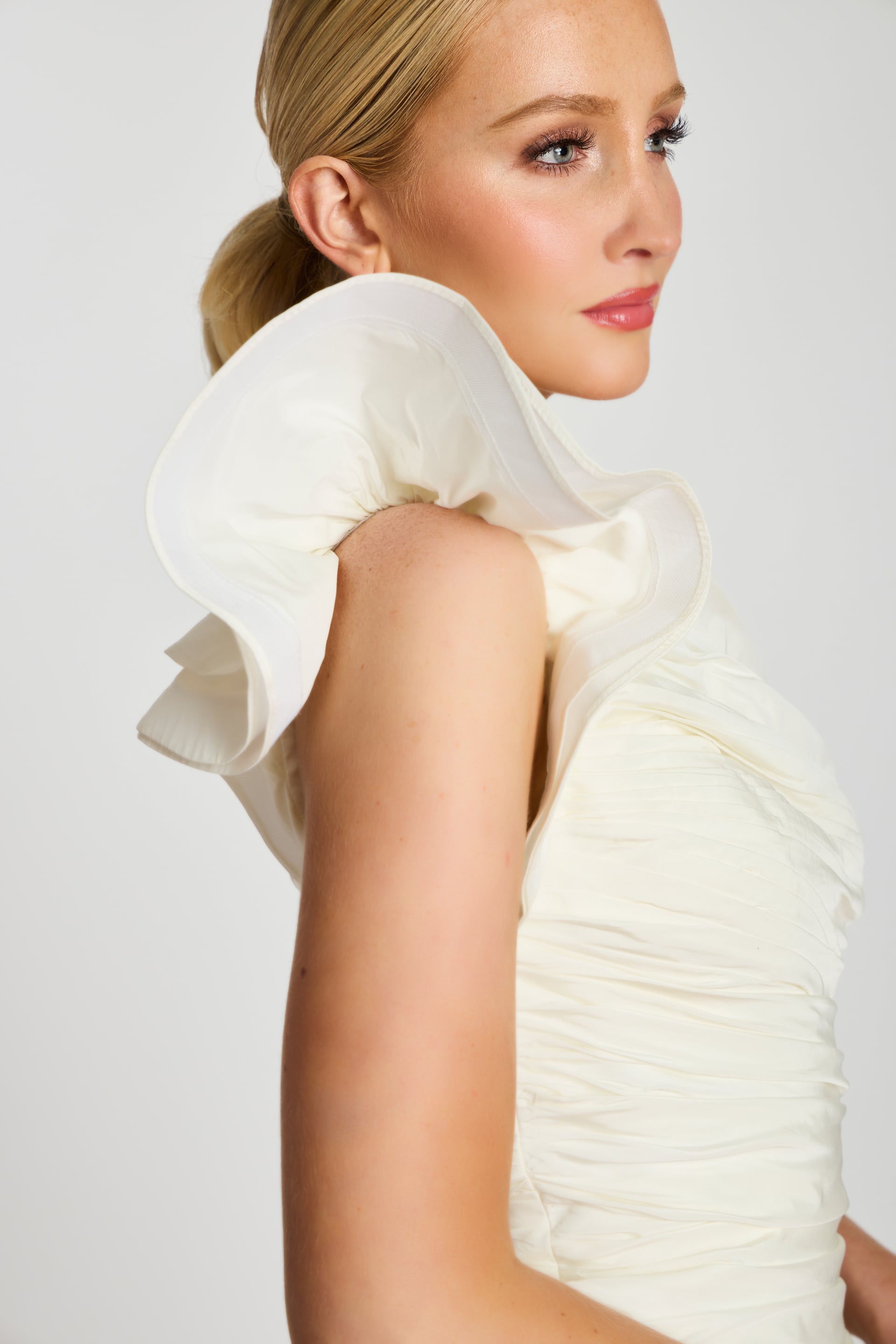 Jovani -47823 One Shoulder Ruffled Short Dress