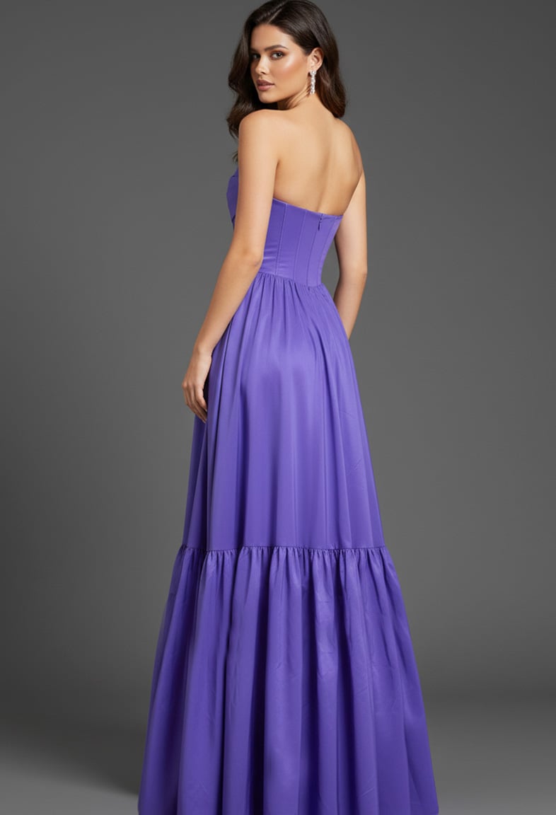 Jovani -47883B Corset Strapless Sweetheart Long Ballgown