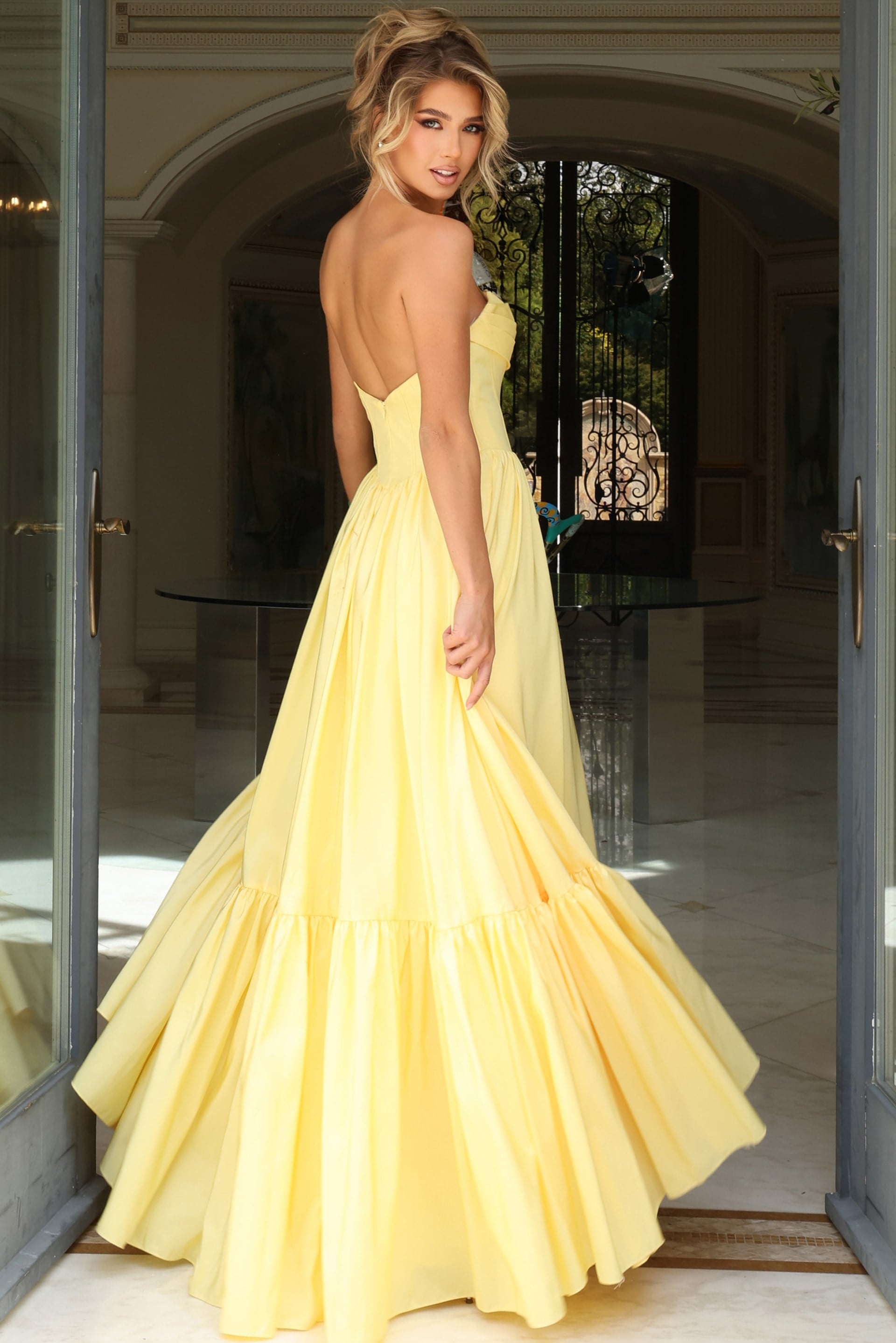 Jovani -47883B Corset Strapless Sweetheart Long Ballgown