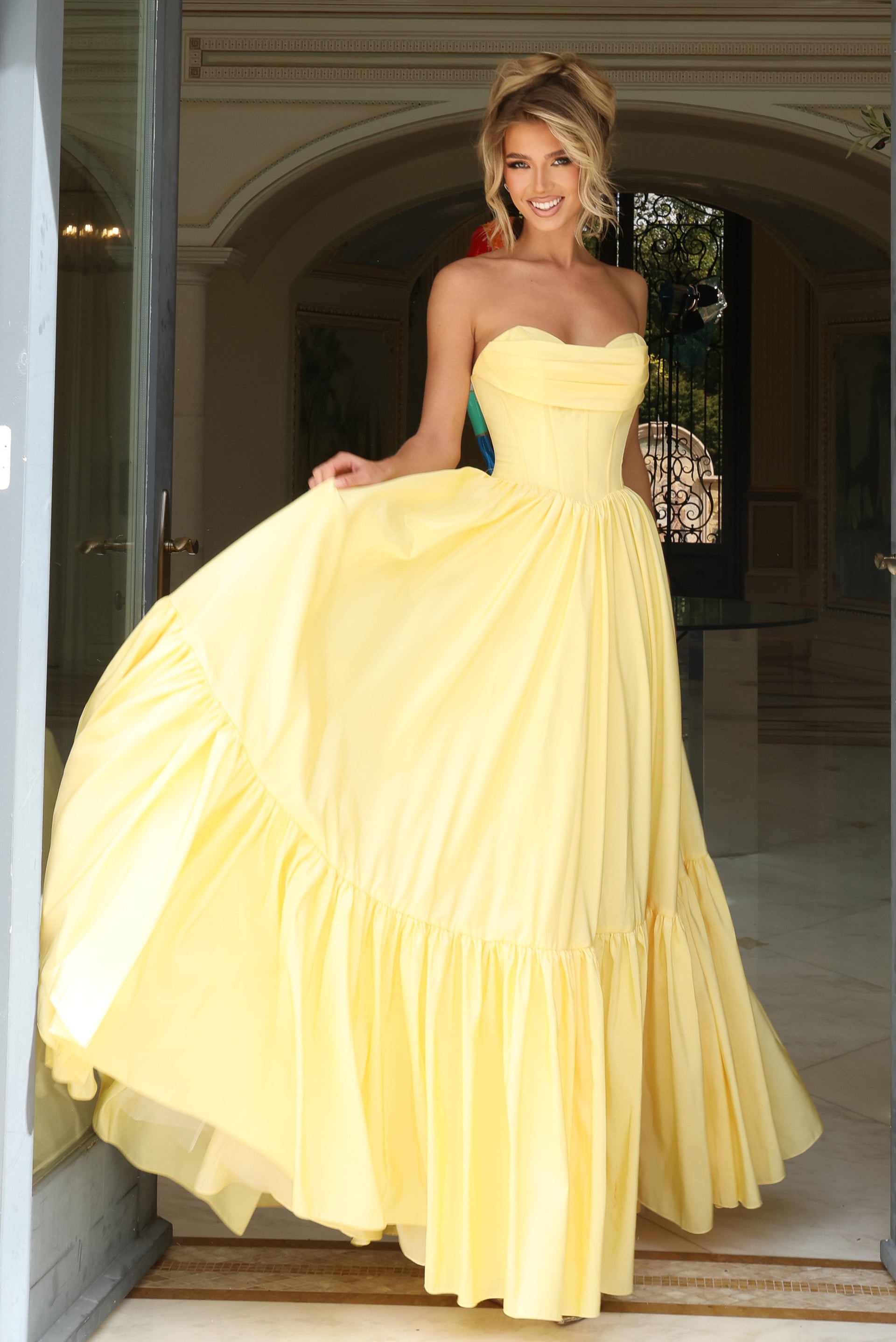 Jovani -47883B Corset Strapless Sweetheart Long Ballgown