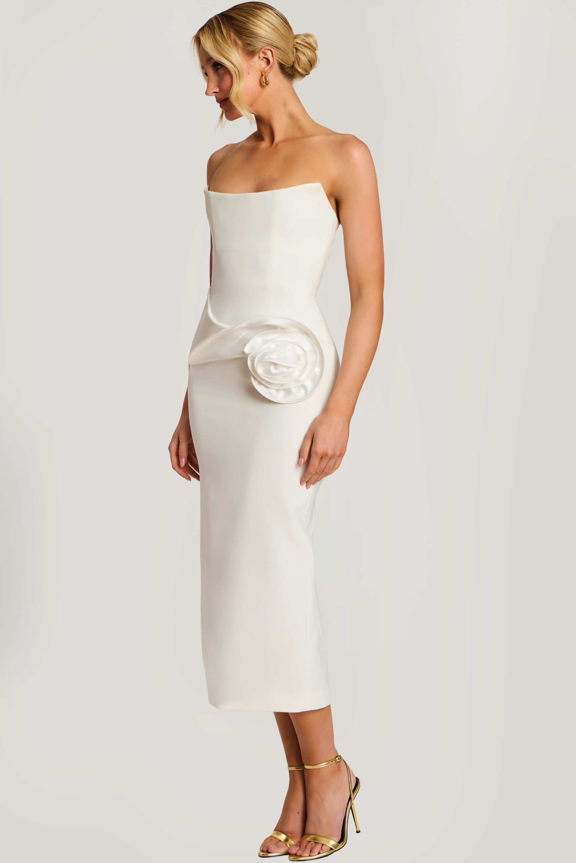 Jovani -48208 Strapless Scoop Sheath Dress