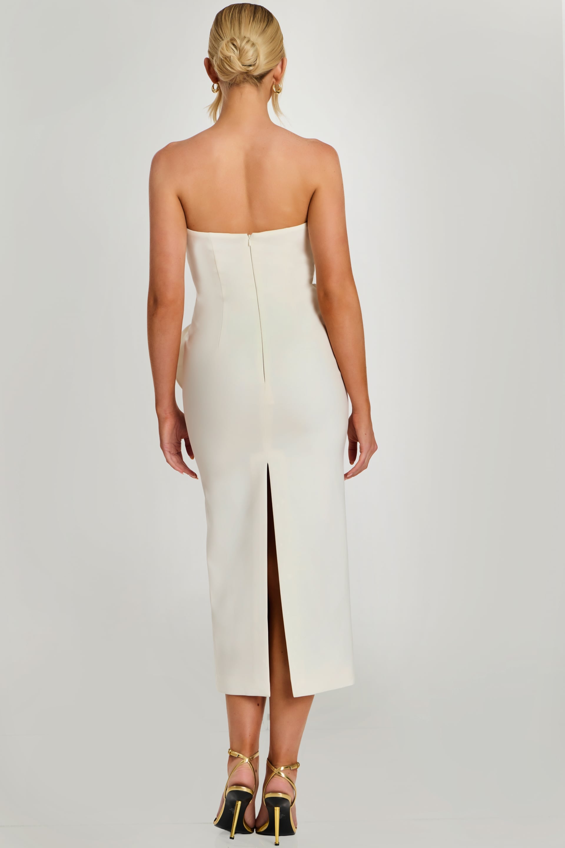 Jovani -48208 Strapless Scoop Sheath Dress