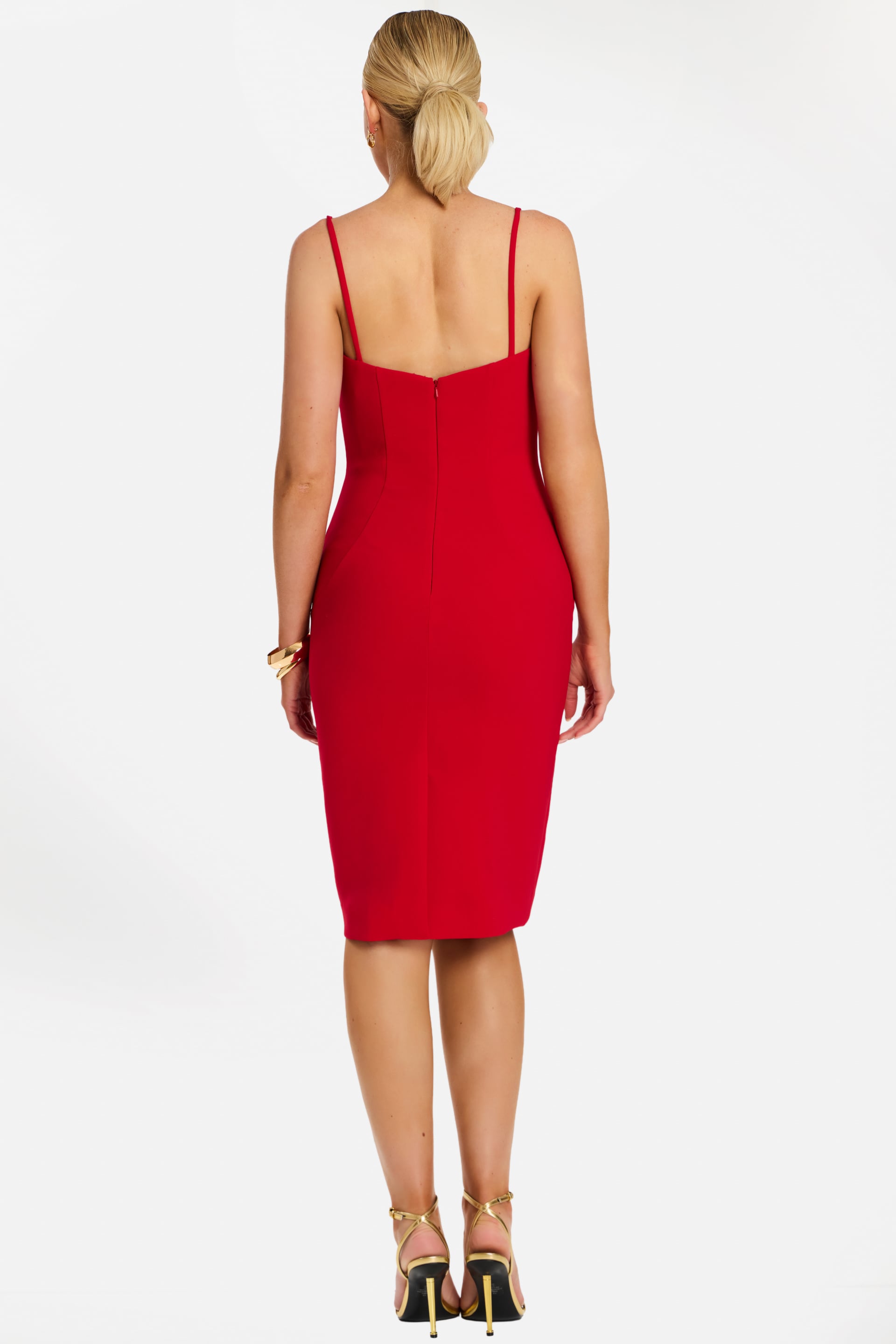 Jovani -48664 Square Knee-length Sheath Dress