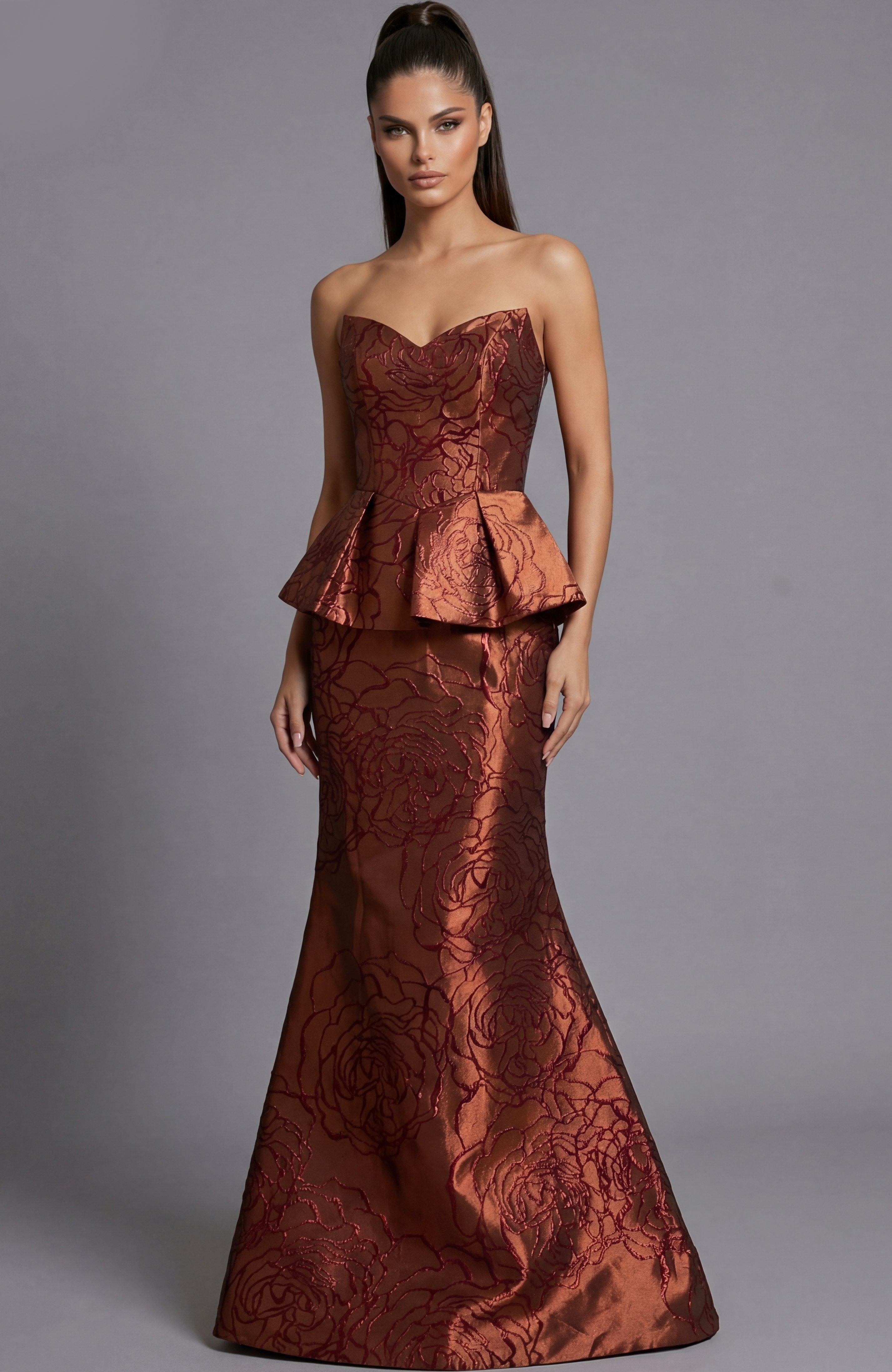 Jovani -49073 Strapless Sweetheart Trumpet Evening Gown