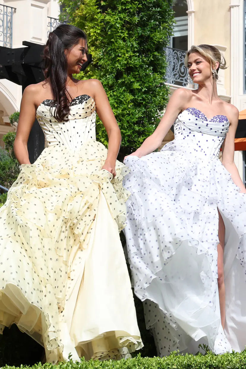 Jovani -49087 Embellished Strapless Sweetheart A-line Gown