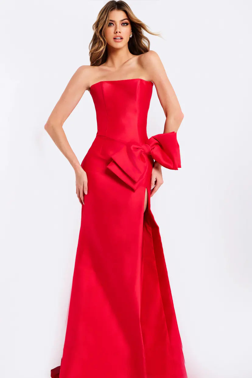 Jovani -49195B Strapless straight Mermaid Prom Gown