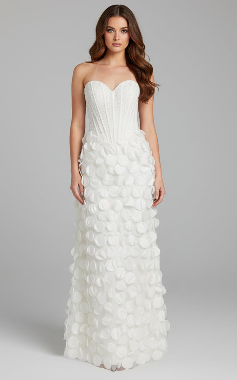 Jovani -49384 Beaded Strapless Sweetheart A-line Prom Dress
