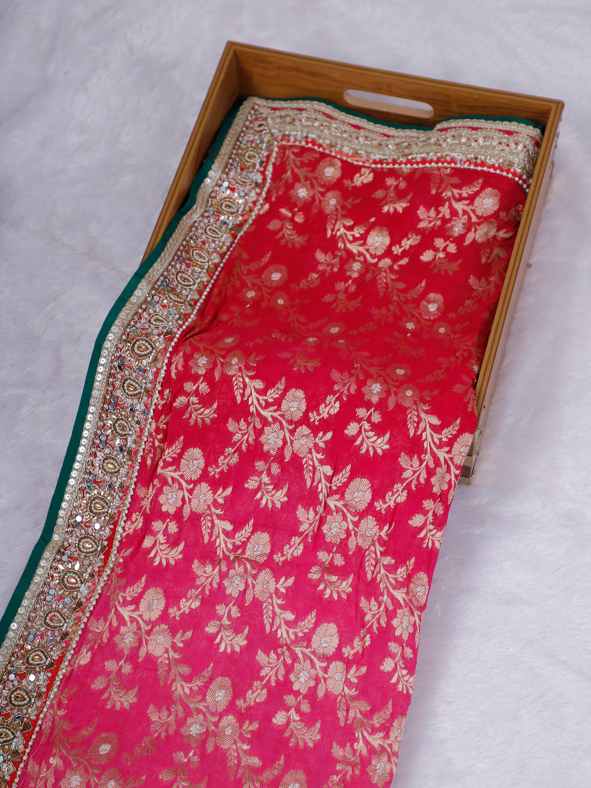MyFashion KLS-2650 Rani Noor-e-Zareen Pashmina Saree
