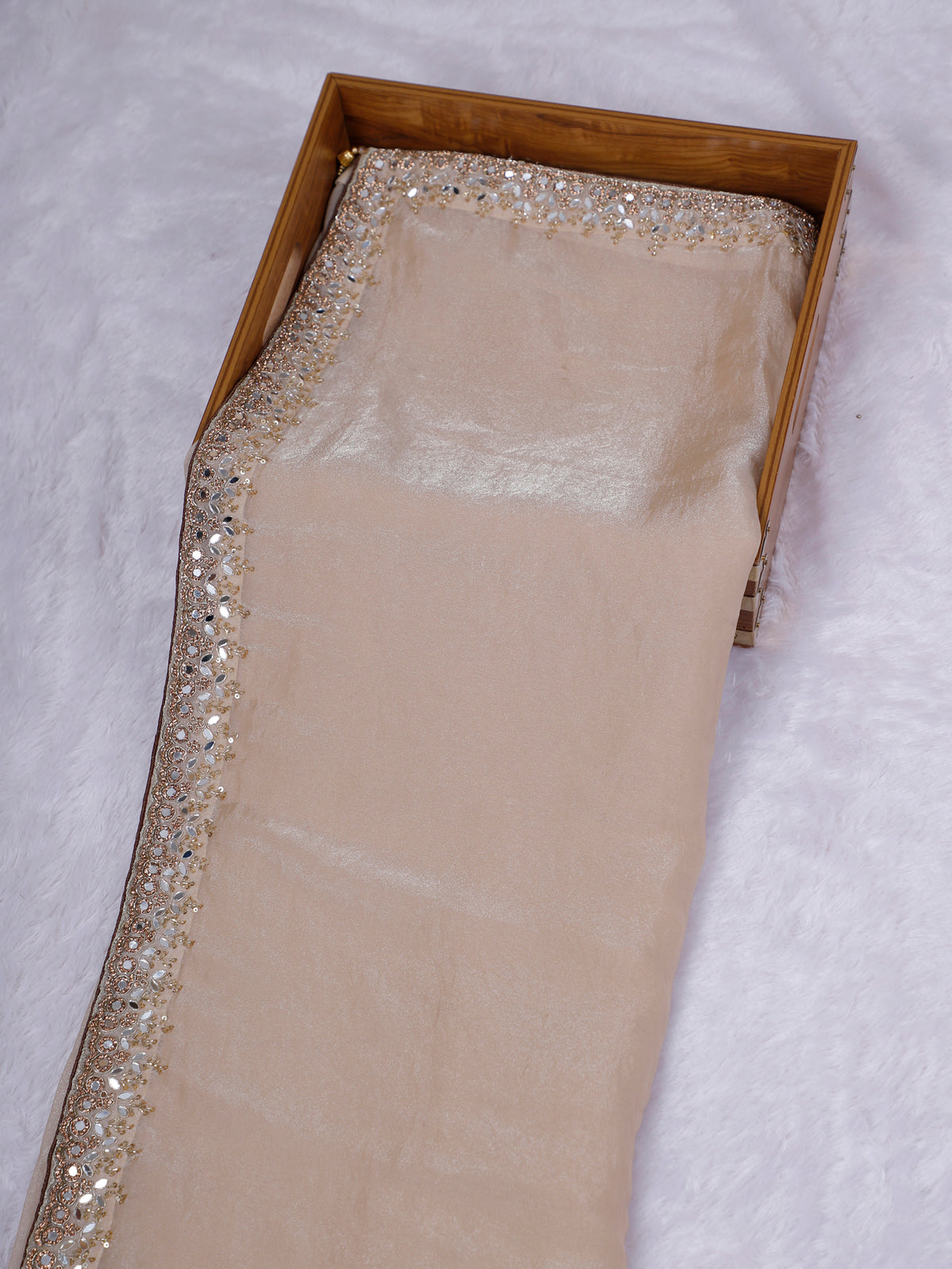 MyFashion KLS-2648 Zareen Biscuit Glass Cut Zardosi Saree