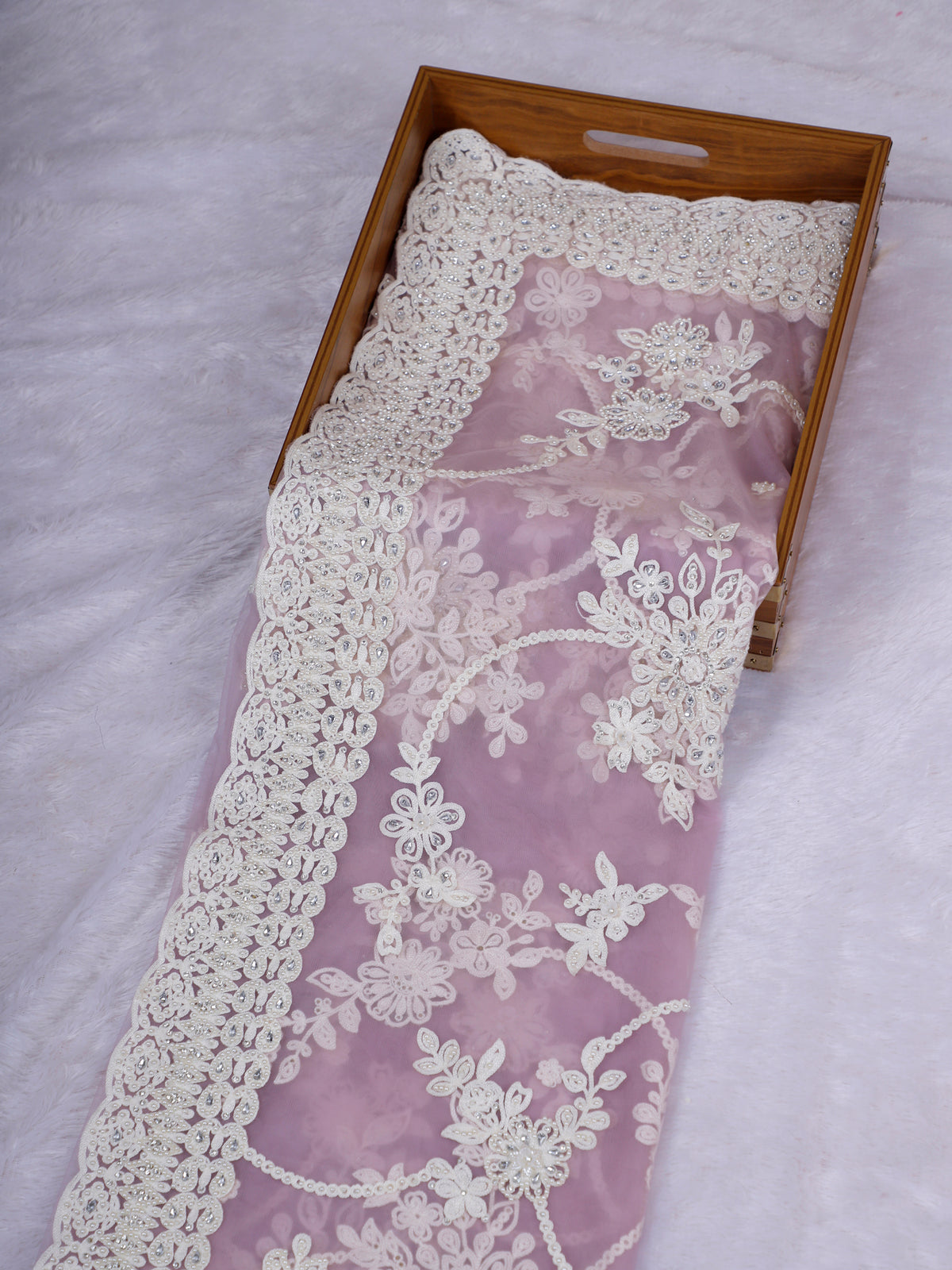 MyFashion KLS-2654 Lavender Zareen Diamond Luxe Saree