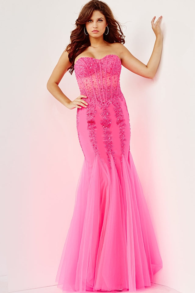 Strapless Embellished Jovani Prom Dress 01 By Jovani -5908