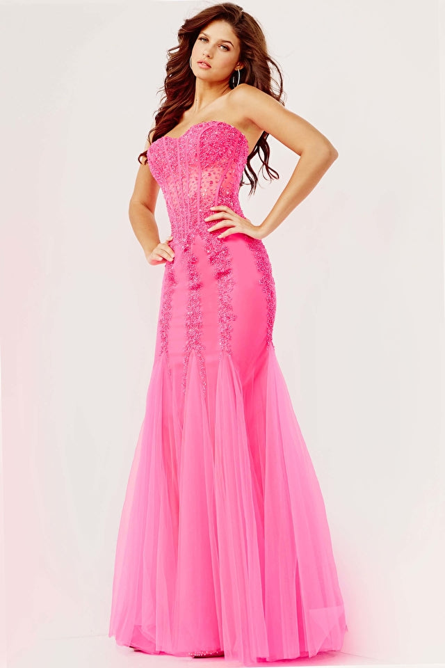 Strapless Embellished Jovani Prom Dress 01 By Jovani -5908