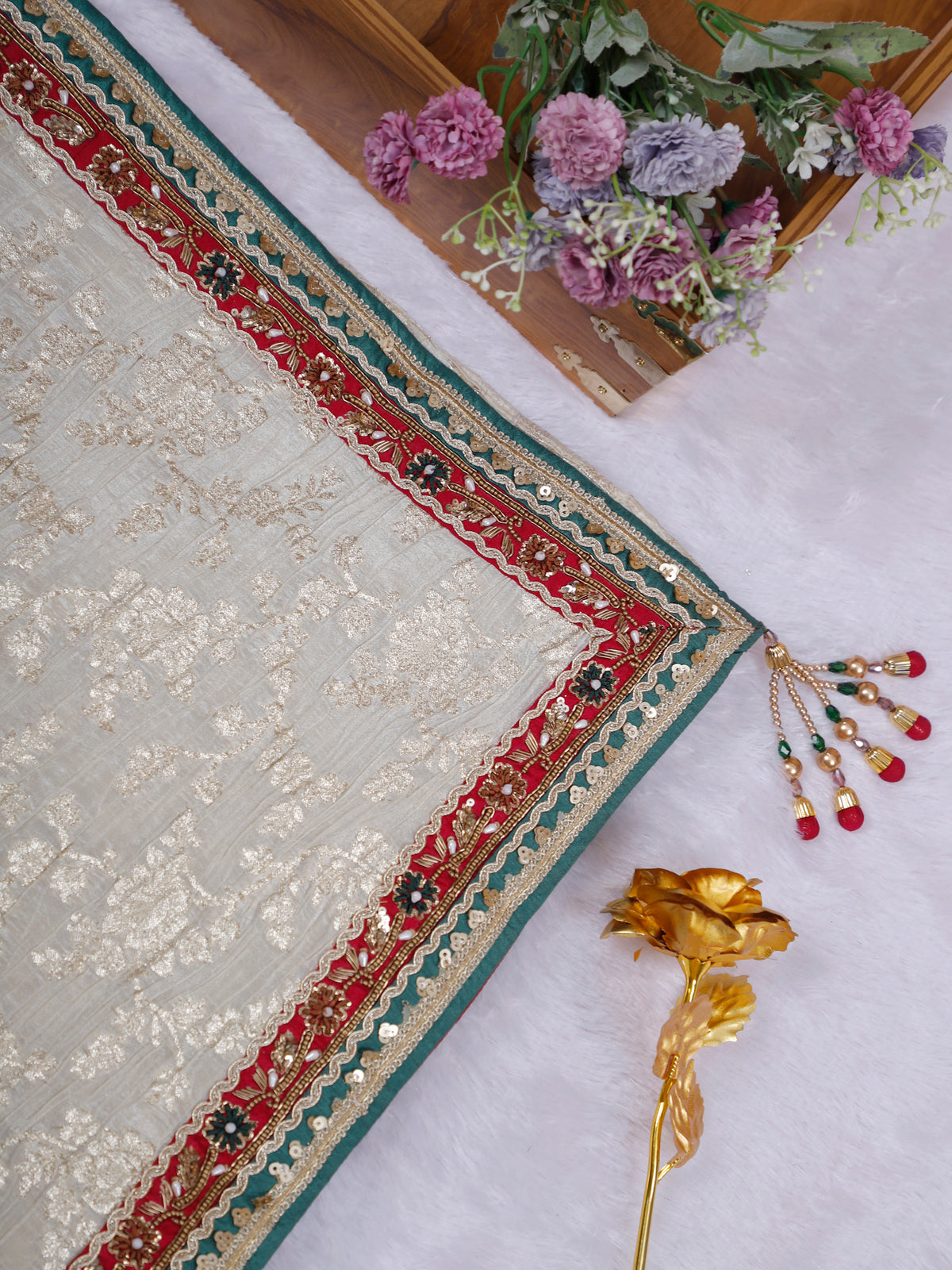 MyFashion KLS-2649 Zarqaa Noor-e-Rang Zardosi Silk Saree