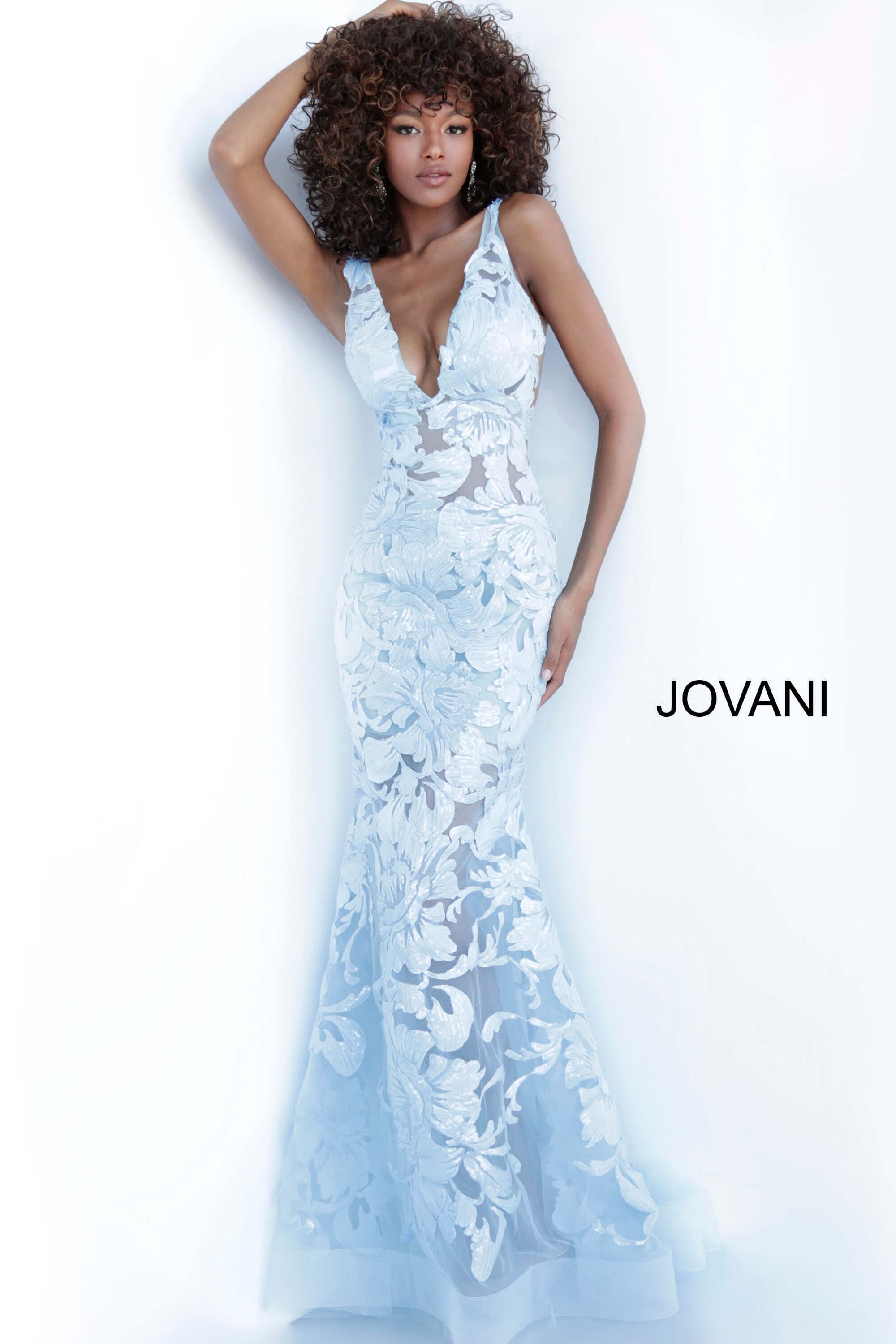 Plunging Neckline Prom Dress 01 By Jovani -60283