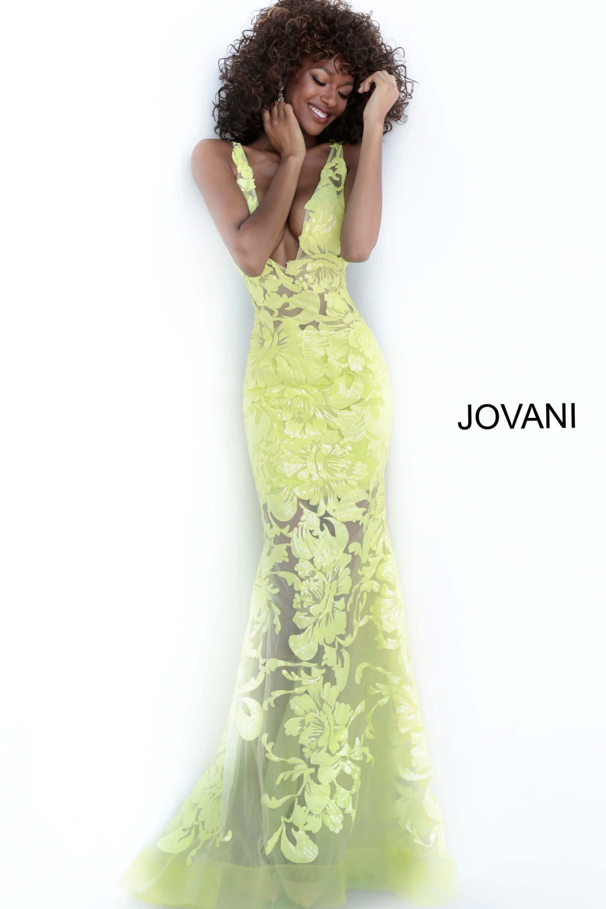 Plunging Neckline Prom Dress 01 By Jovani -60283