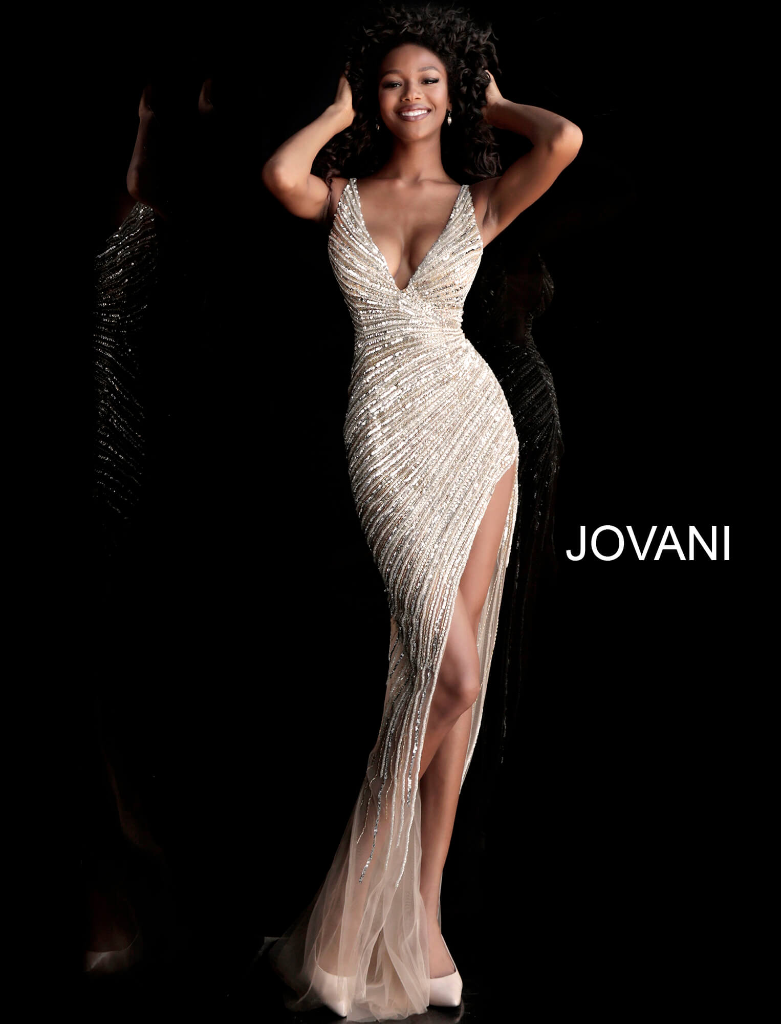 Fully Beaded Dress By Jovani -63405