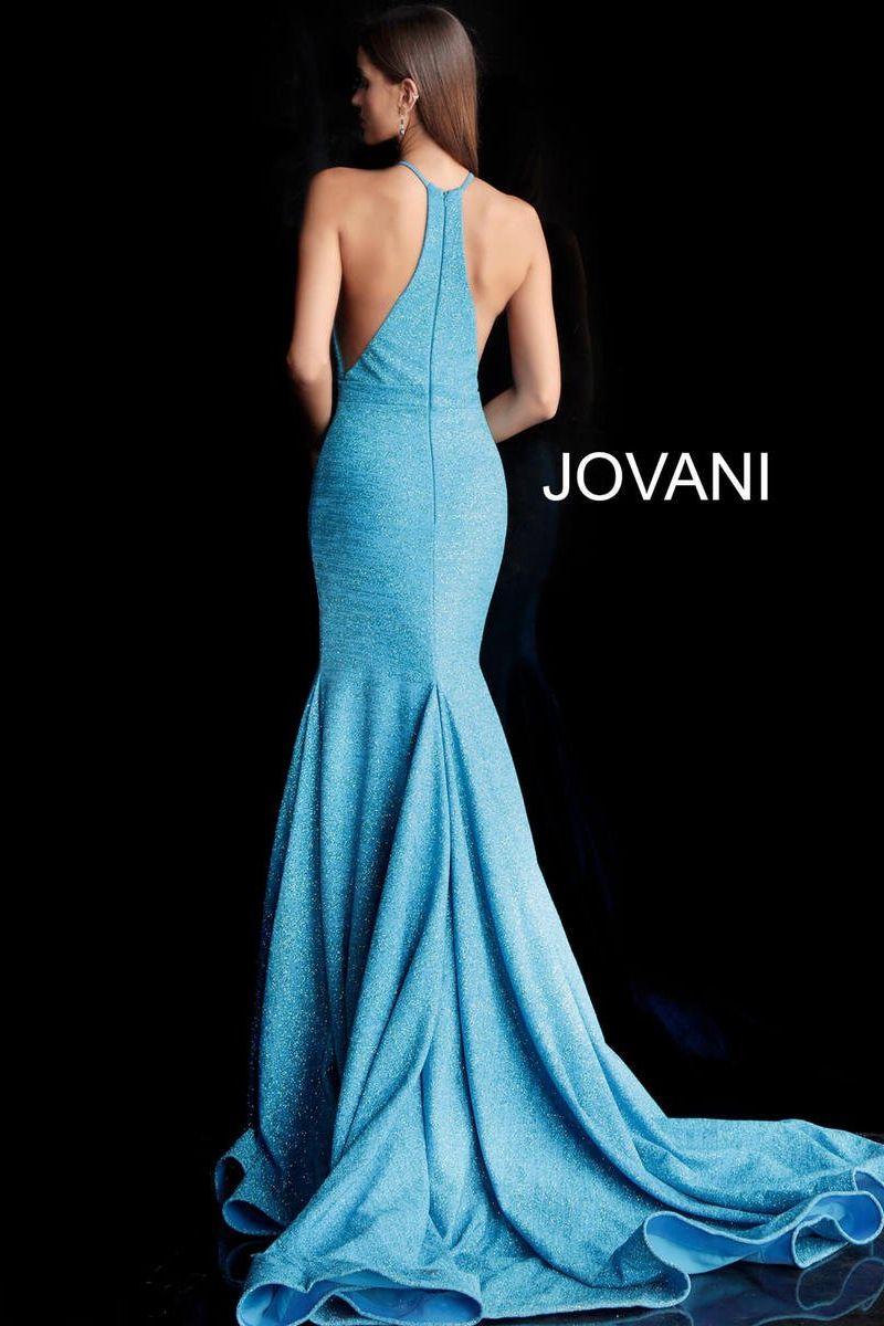 Jovani -67563 Halter Neck Prom Sheath Dress