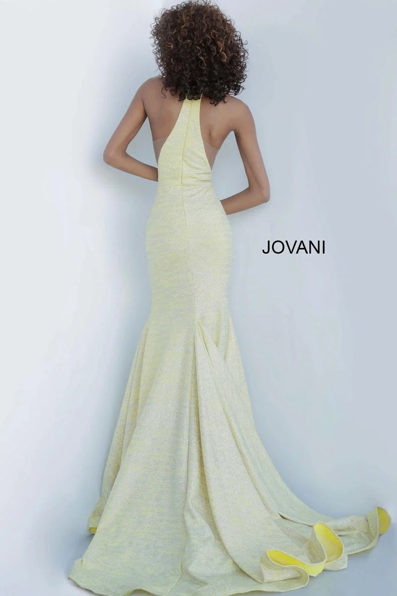 Jovani -67563 Halter Neck Prom Sheath Dress