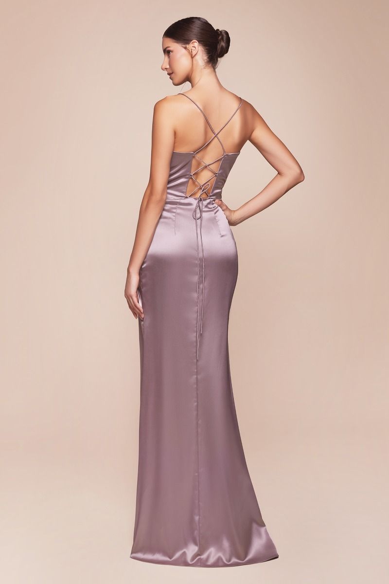 Corset Cowl Satin Gown 01 By Cinderella Divine -7483