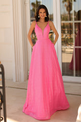 Clarisse -810297 Sequin V-Neck Gown