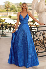 Clarisse -810297 Sequin V-Neck Gown