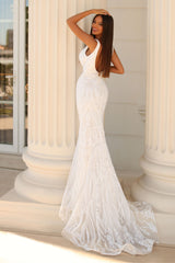 Clarisse -810584 Lace V-Neck Mermaid Prom Dress