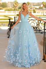 Clarisse -810597 Glitter V-Neckline A-Line Prom Gown