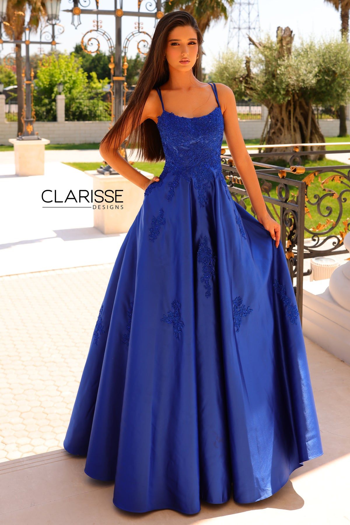 Clarisse -810878 Spaghetti Straps Scoop Prom Gown