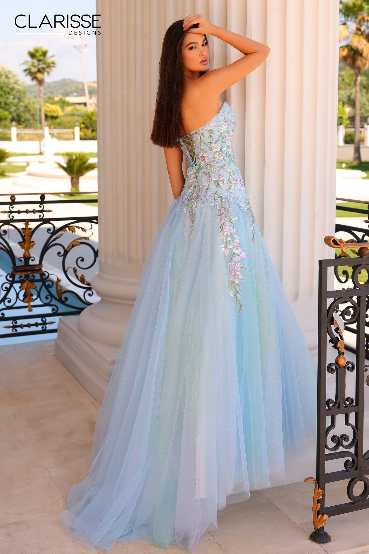 Clarisse -810971 Strapless Embroidered Sweetheart Prom Gown